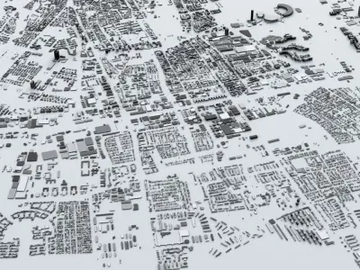 Munich Streets and Buildings 3D model