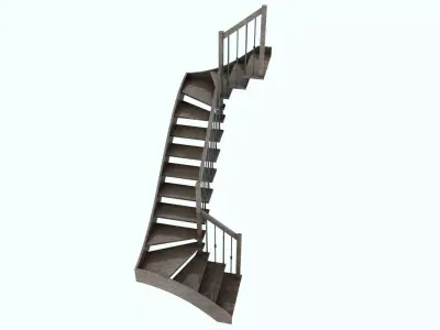 stairs spiral staircase Free 3D model