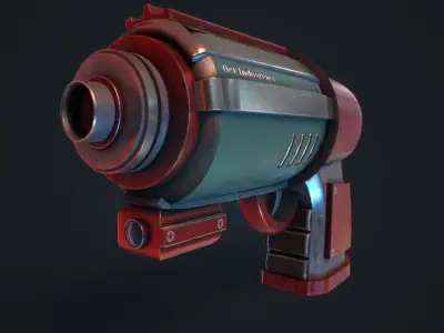 Sci-Fi Gun - 3D Prop Low-poly 3D model