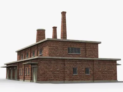 Factory xx16 Low-poly 3D model