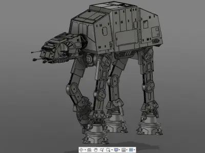 AT-AT star wars at - walker 3D print model