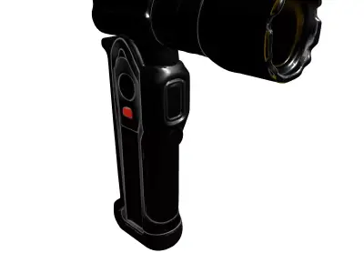 Tactical LShape Flashlight 3D Model Low-poly 3D model