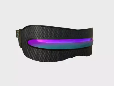 SciFi Glasses I07 Black Purple - Character Design Fashion Low-poly 3D model