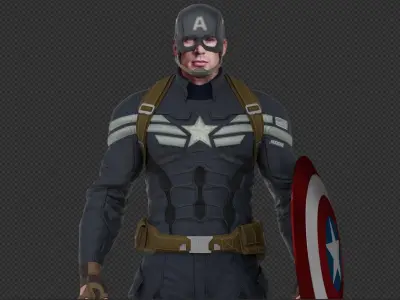 Captain America Steve Rogers from CA and the Winter Soldier 3D model