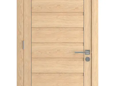 Door-050 wooden door 3D model
