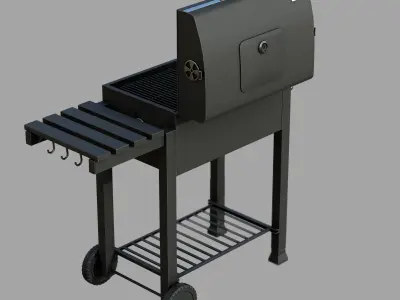 Barbecue Low-poly 3D model