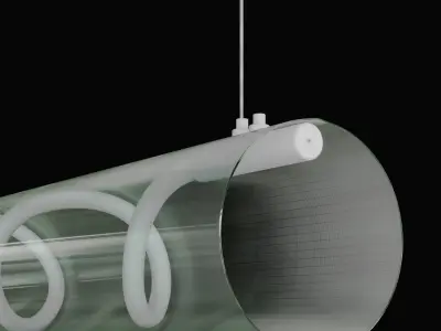 2 Luke Lamp Pendant light -Vessel Suspension-5ft- 2lights- 5mat  3D model