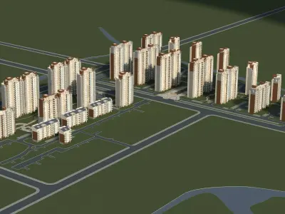 Architecture city 3D model