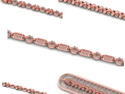 25 Set Best Sold light weight ladies bracelet or necklace 3D Model Pack