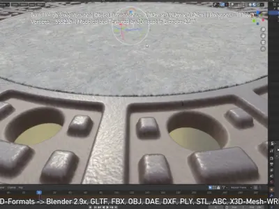 Sewer Cover 1 High-Poly Version 3D model