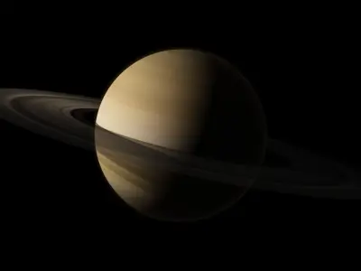 Saturn rings of 3D model