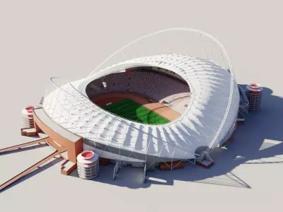  Khalifa International Stadium fifa world cup 2022 qatar 3D model
