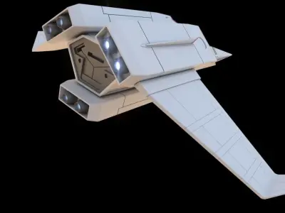 Galaxy Rangers - Interceptor spaceship 3D print model