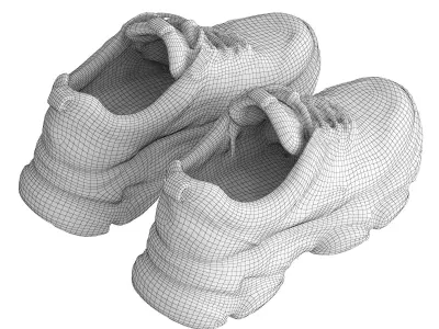 Womens sports sneakers 3D model