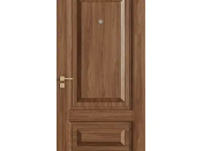 Interior door 24 Low-poly 3D model