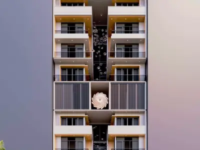 Modern Building Exterior Design Model  3D model