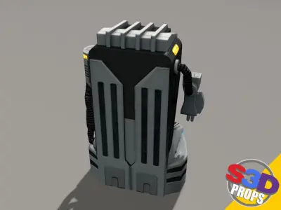 Replicator model futuristic game machine 3D model