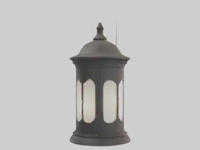 Outdoor lantern model Low-poly 3D model