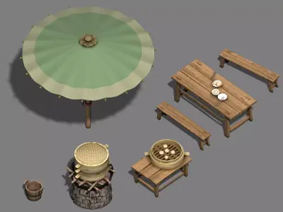 Beijing City Street - Baozipu 3D model