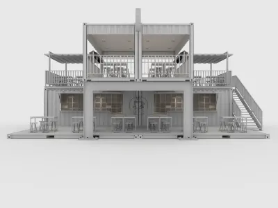 Container Cafe 1 3D model