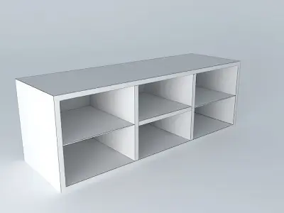 Shelf Cabinet DOORS HDO2FS 6 17 BRW Milano Oak 3D model