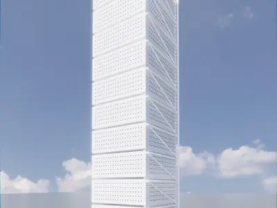 Parametric Building 1a14 3D model