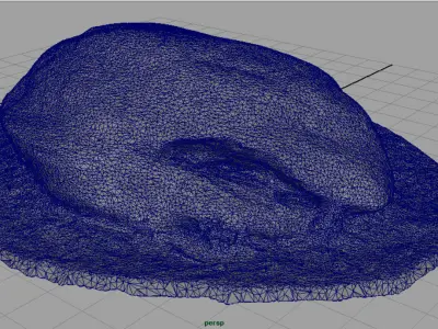 Rock Low-poly 3D model purchase