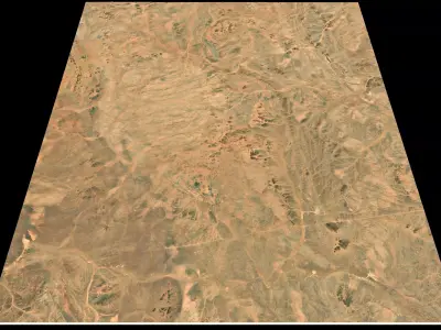 Mecca and the Red Sea coast of Saudi Arabia - tile n24 e41 3D model