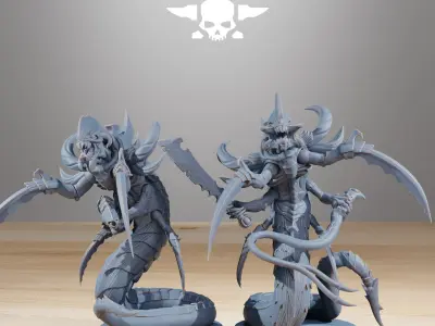 Xenarid Serpents 3D print model