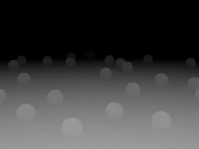 glow spheres with light setup 3D model
