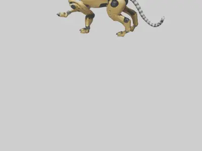Robot version of a robot cheetah model 3D model