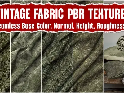 Vintage Fabric VOL024K Seamless PNG PBR Textures Texture