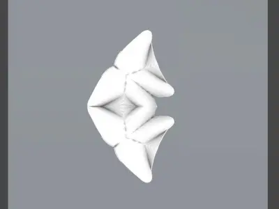 futuristic building space style  3D model