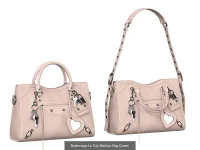 Balenciaga Le City Medium Bag 3D Model Pack