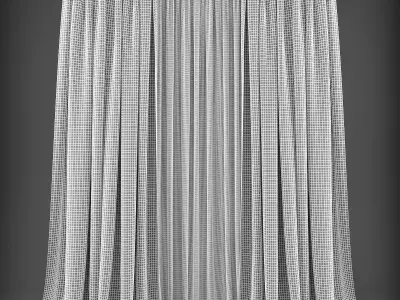 Curtain 3D model 367 Low-poly 3D model