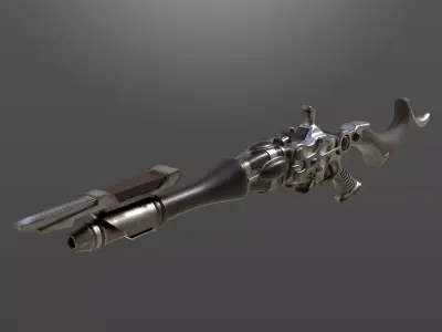 HB-9 Blaster Rifle 3D Game Model 3D model