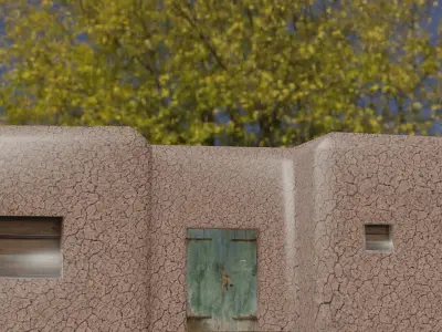 Village Buildings Free low-poly 3D model