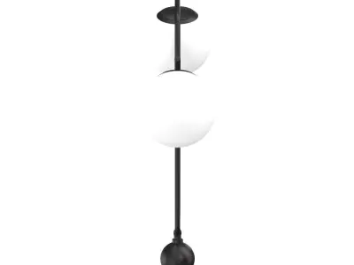 Hamilton Tl-2 Globe Light Metal And Marble 3D model