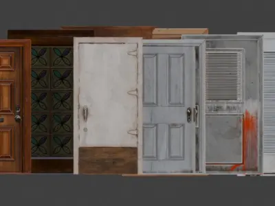 Doors asset pack  3D model