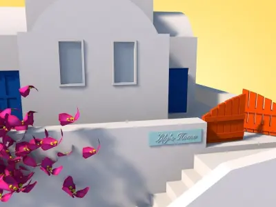 Aegean impression Low-poly 3D model