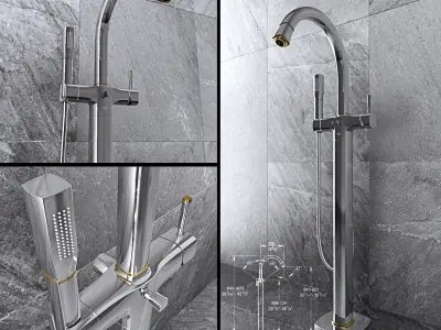 Bath Knief Loom Grohe Grandera  3D model