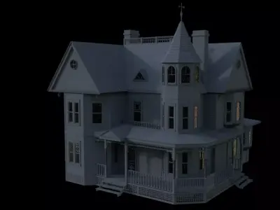 Ghost busters Afterlife Egon Spenglers Farmhouse Exterior 3D model