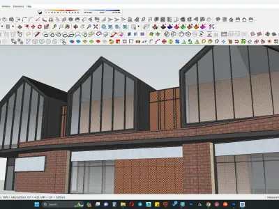 Modern Shops 3d model 3D model