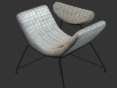 Reversivel Chair Low-poly 3D model