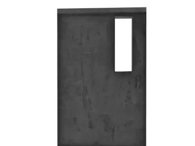 Metal door  Free low-poly 3D model