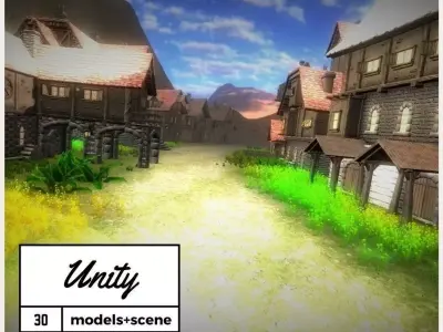 Adventure Village 3 Low-poly 3D model