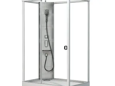 Bathroom accessories 3D model 13
