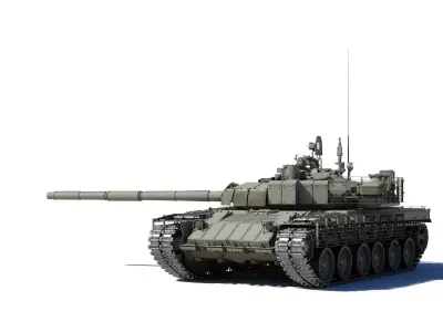 T-80BVM Army Modernization military tank 3D model