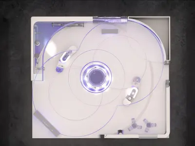 Robotic Vacuum Cleaner Exhibition Booth Design 3D model