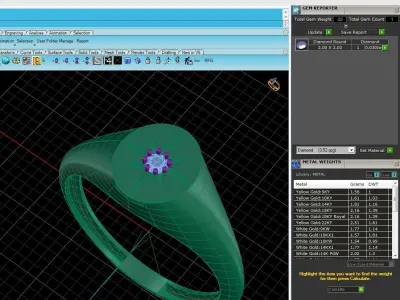 Solitaire Women Light Weight Band Ring 3D print model 23